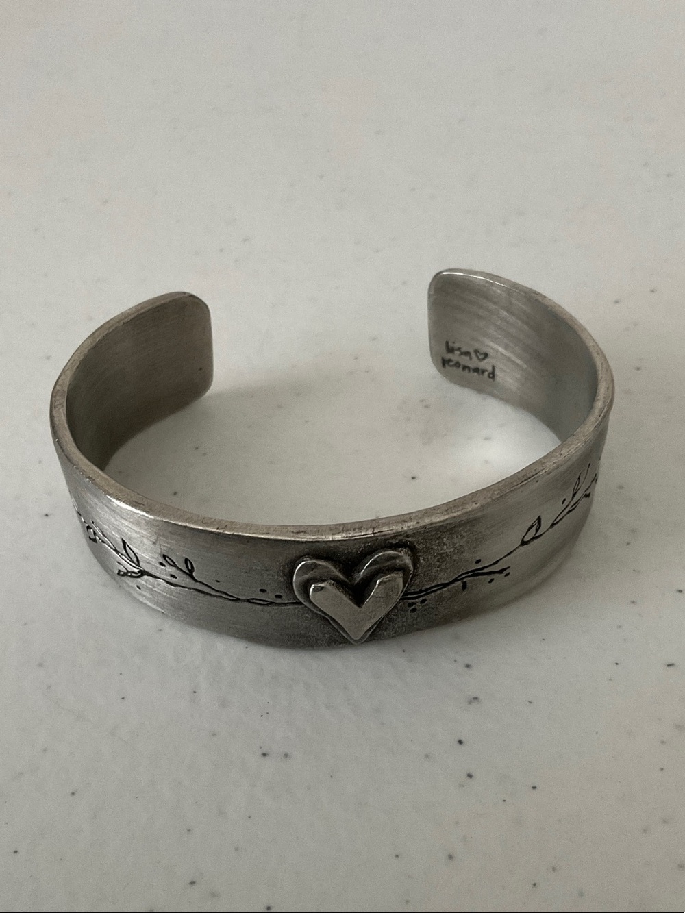 Lisa Leonard Metal Cuff Bracelet — “let love grow”